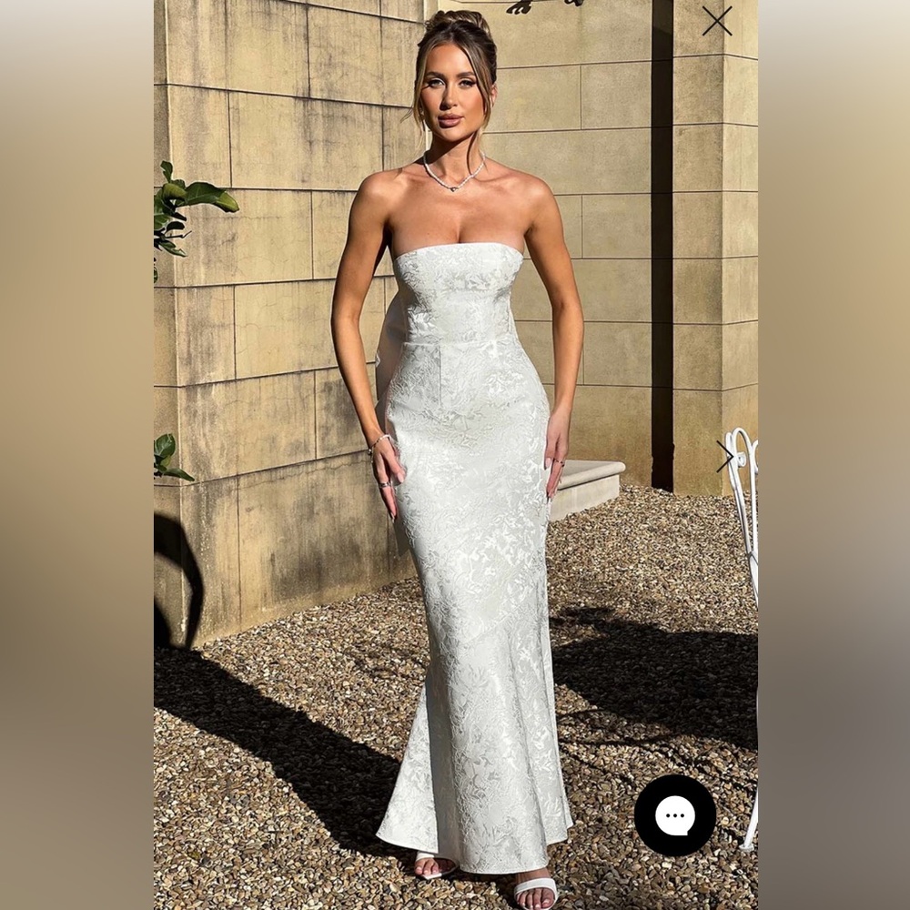 Felicity Maxi Dress-Ivory (strapless)
